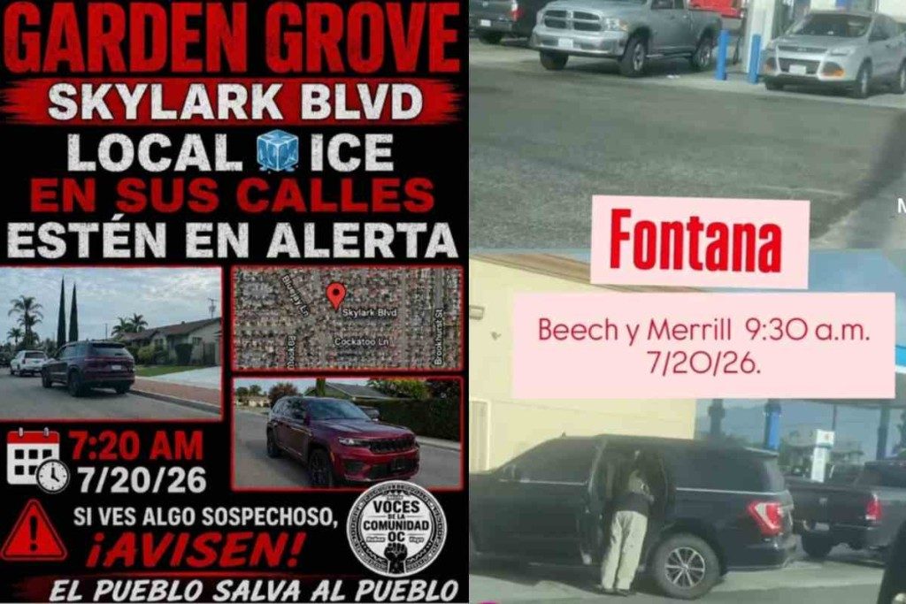 Actividad del ICE en California: reportan operativos de vigilancia en julio 2026