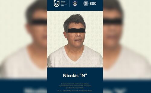 Capturan en Iztapalapa a Nicolás "N", señalado como fundador de Los Tanzanios; está acusado por delitos contra la salud