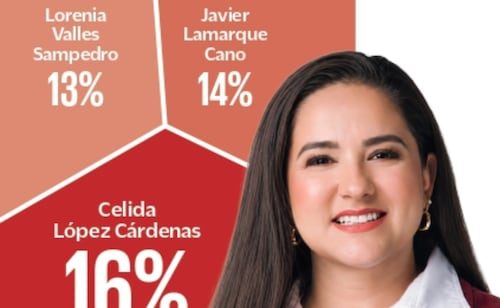 Celida López aventaja en la contienda interna de Morena
