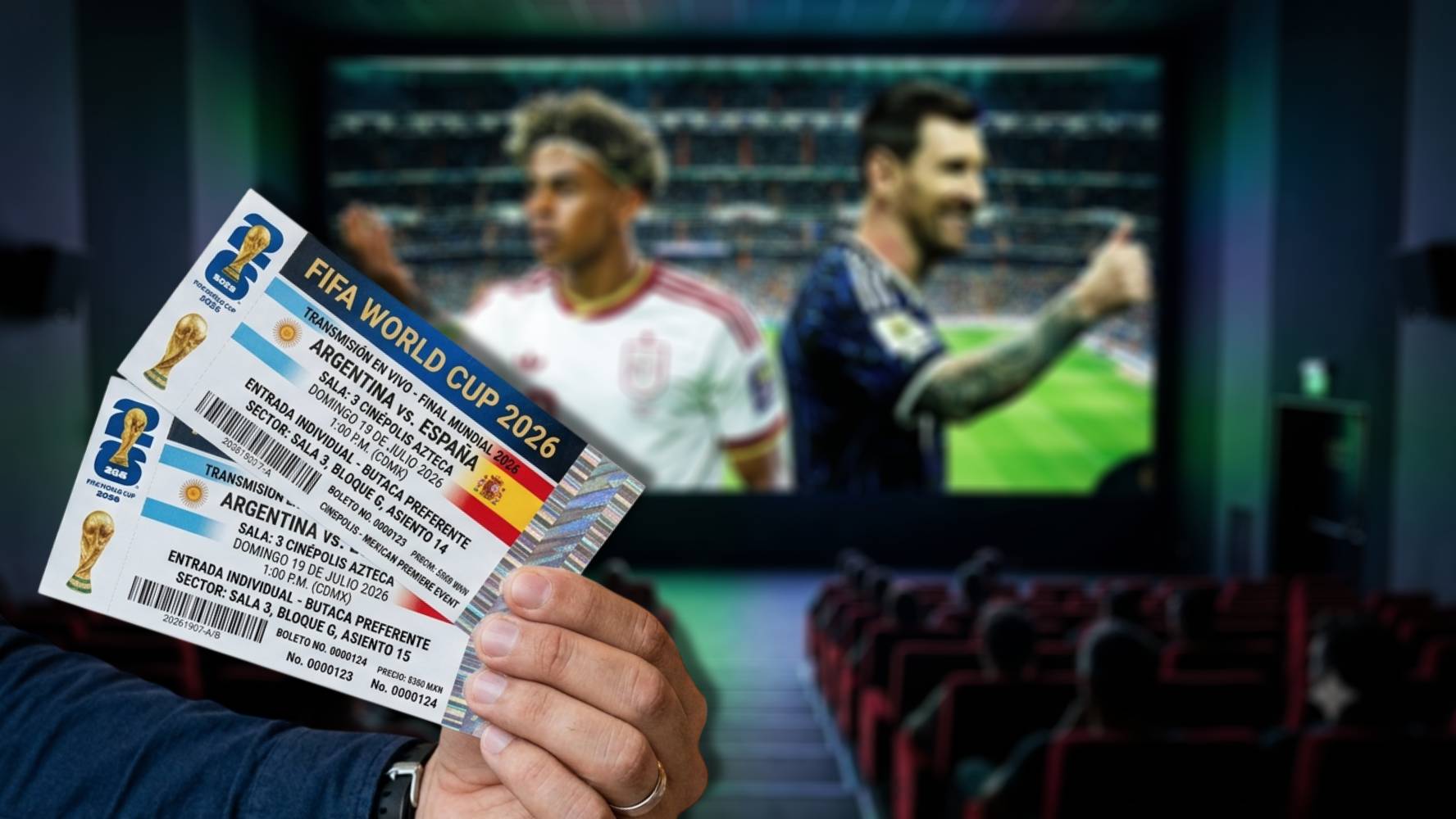 Final del Mundial 2026 en cines: Fecha, horario, salas, boletos y detalles del España vs. Argentina
