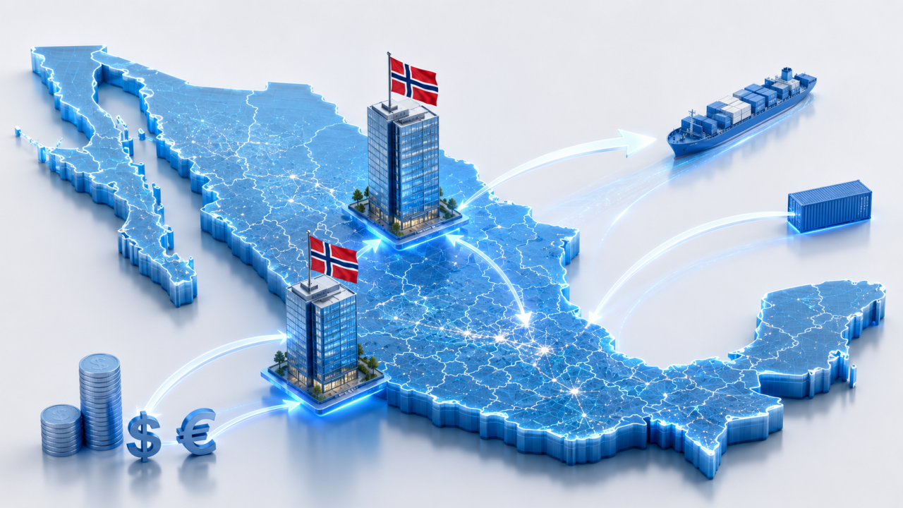 Las 2 empresas de Noruega que operan en México: generan miles de millones y cientos de empleos