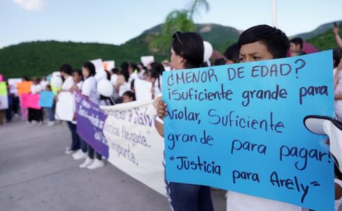 Marchan por Areli, agredida física y sexualmente por adolescente de 13 años en Zacatecas; exigen reformar la ley para adolescentes