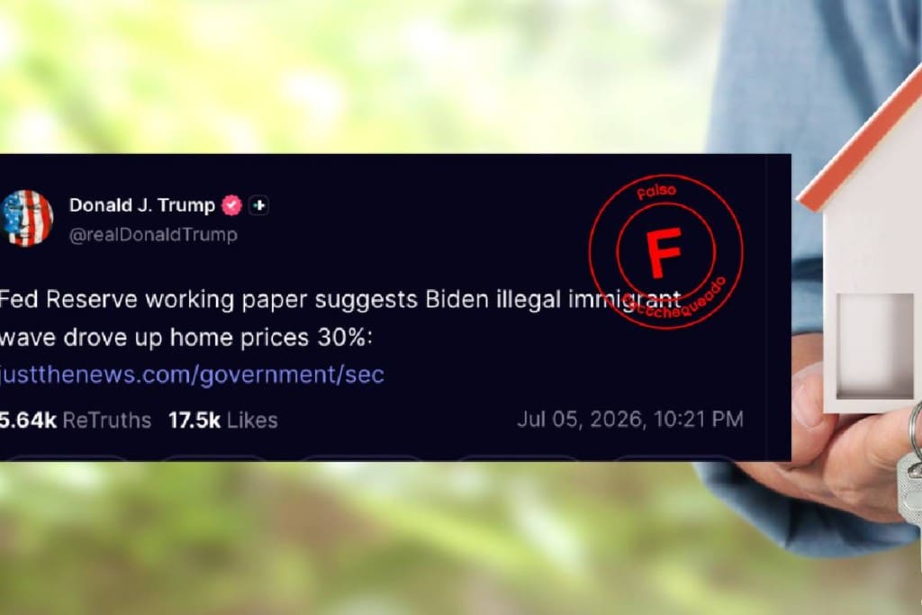 No, una investigación de la Reserva Federal no sugiere que la inmigración indocumentada durante el gobierno de Biden aumentó los precios de las viviendas en un 30%, como afirma Trump