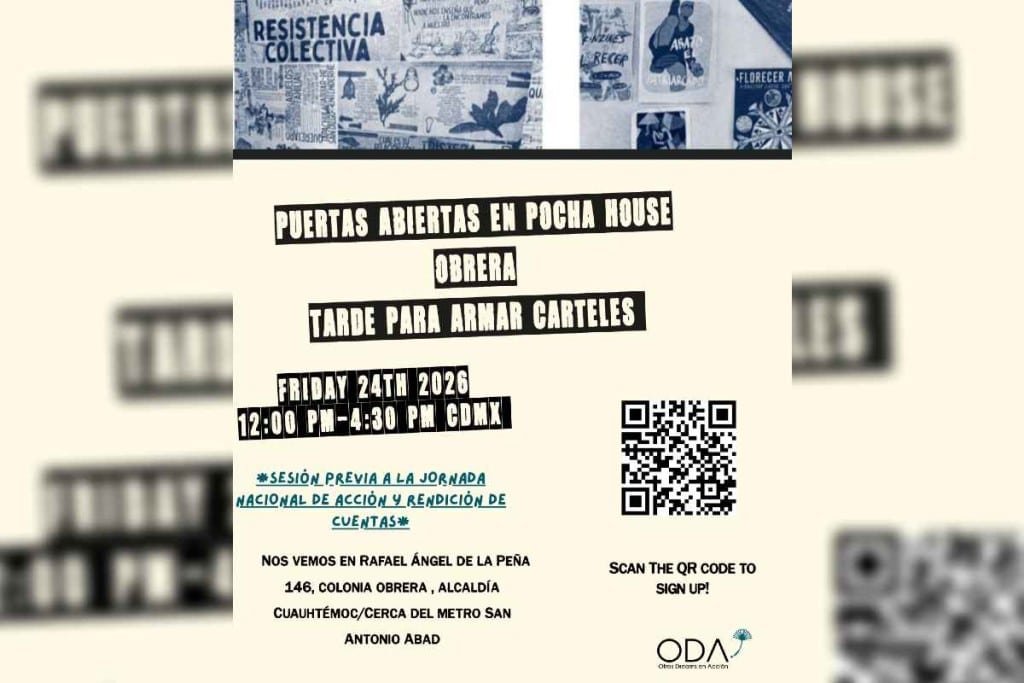 ¿Quieres sumarte a la vigilia en CDMX? Ven a crear los carteles para exigir justicia por los asesinatos de migrantes por ICE