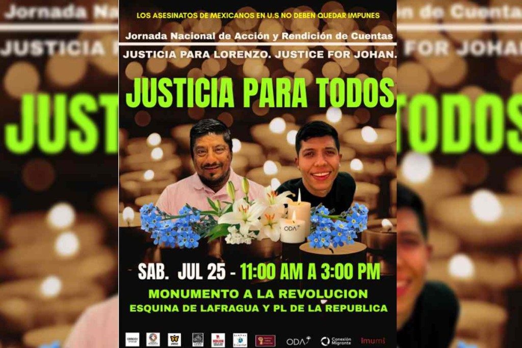 Únete a la vigilia en CDMX para exigir justicia por los asesinatos de migrantes por ICE