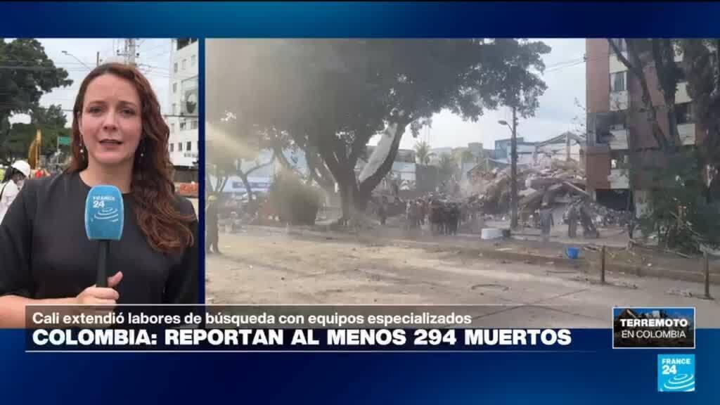 En Cali, continúan las labores de búsqueda y rescate en el edificio Vanessa tras el sismo