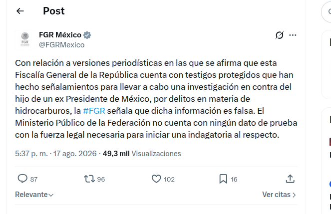 FGR exonera a “Andy”; hay “otros delincuentes” que sí tienen visa, se queja Sheinbaum