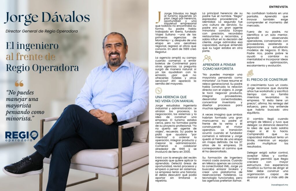 Jorge Dávalos: el Ingeniero al frente de Regio Operadora