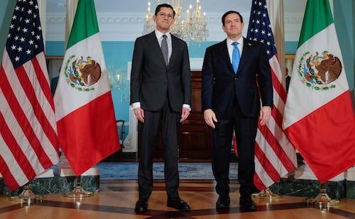 Marco Rubio se reúne con el canciller de México; encuentro ocurre en medio de diálogo para alcanzar acuerdo comercial