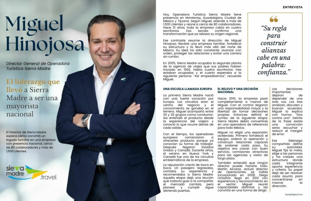 Miguel Hinojosa: el liderazgo que llevó a Sierra Madre