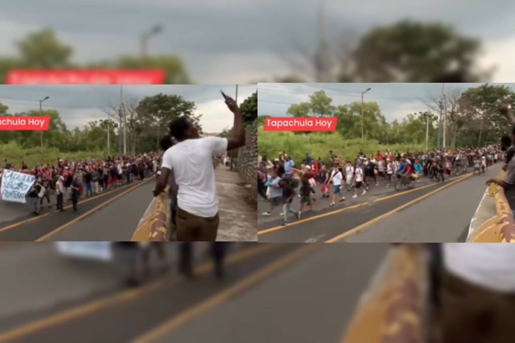 VIDEO | Sale caravana migrante “Sueños sin fronteras” de Tapachula rumbo a Ciudad de México