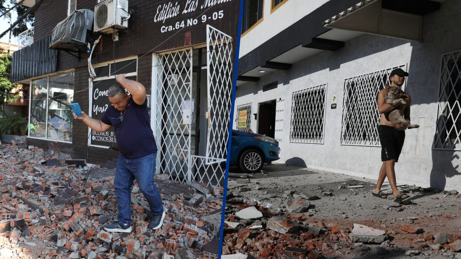 (VIDEOS) Sismo magnitud 7.4 ‘sacude’ Colombia; hay al menos 20 personas muertas