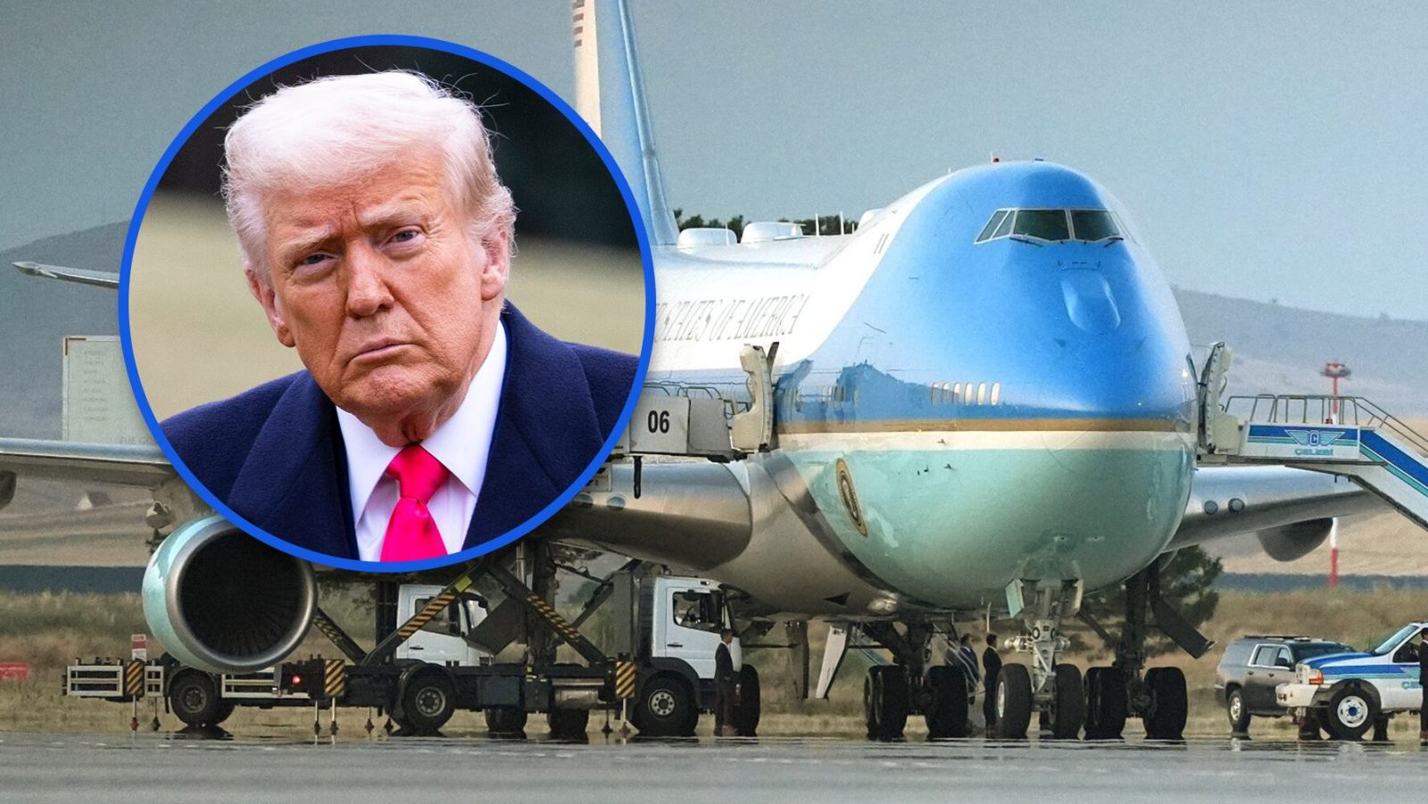 ‘Zacatito para’ Trump: Se ‘escondió’ en avión militar para salir de Turquía por amenaza de Irán