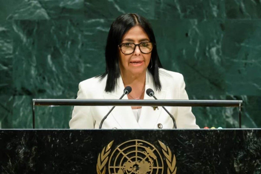 Ante la ONU, Delcy Rodríguez asegura que habrá elecciones en Venezuela