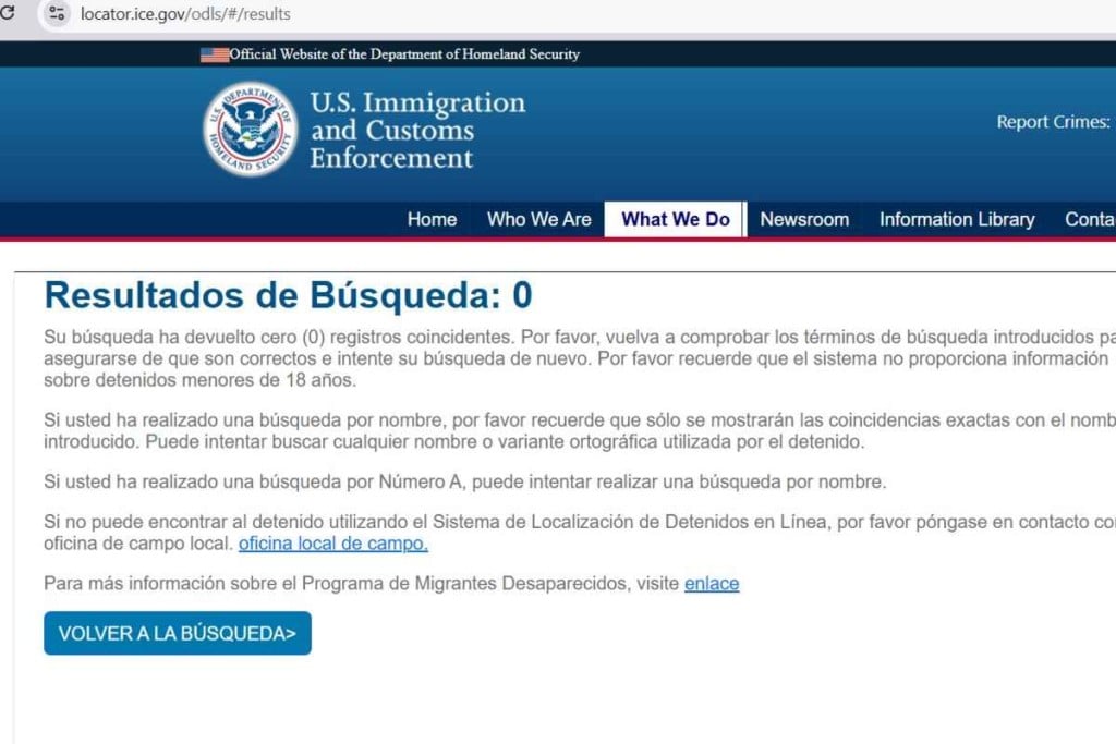 Así puedes localizar a los familiares detenidos por ICE; actualización a octubre de 2026
