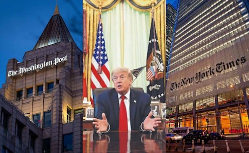 Crece protesta de medios contra Trump; New York Times y Washington Post se unen al boicot
