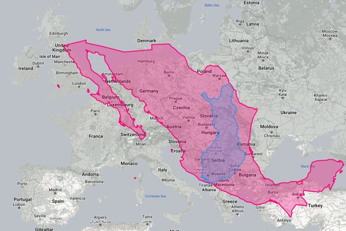 ¿Cuál es el tamaño de México? Es mucho más grande de lo que parece y los mapas tienen parte de la culpa