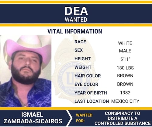 DEA ubica al "Mayito Flaco" en la CDMX; difunde ficha de búsqueda