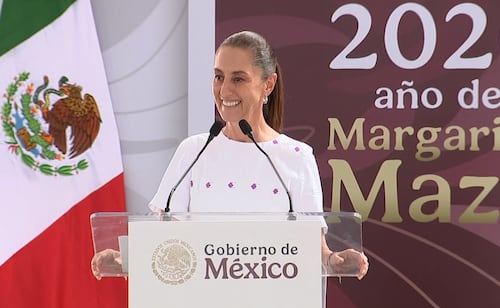 Desde Nuevo León, Sheinbaum afirma que México busca buena relación con EU; “cooperación siempre, subordinación nunca”