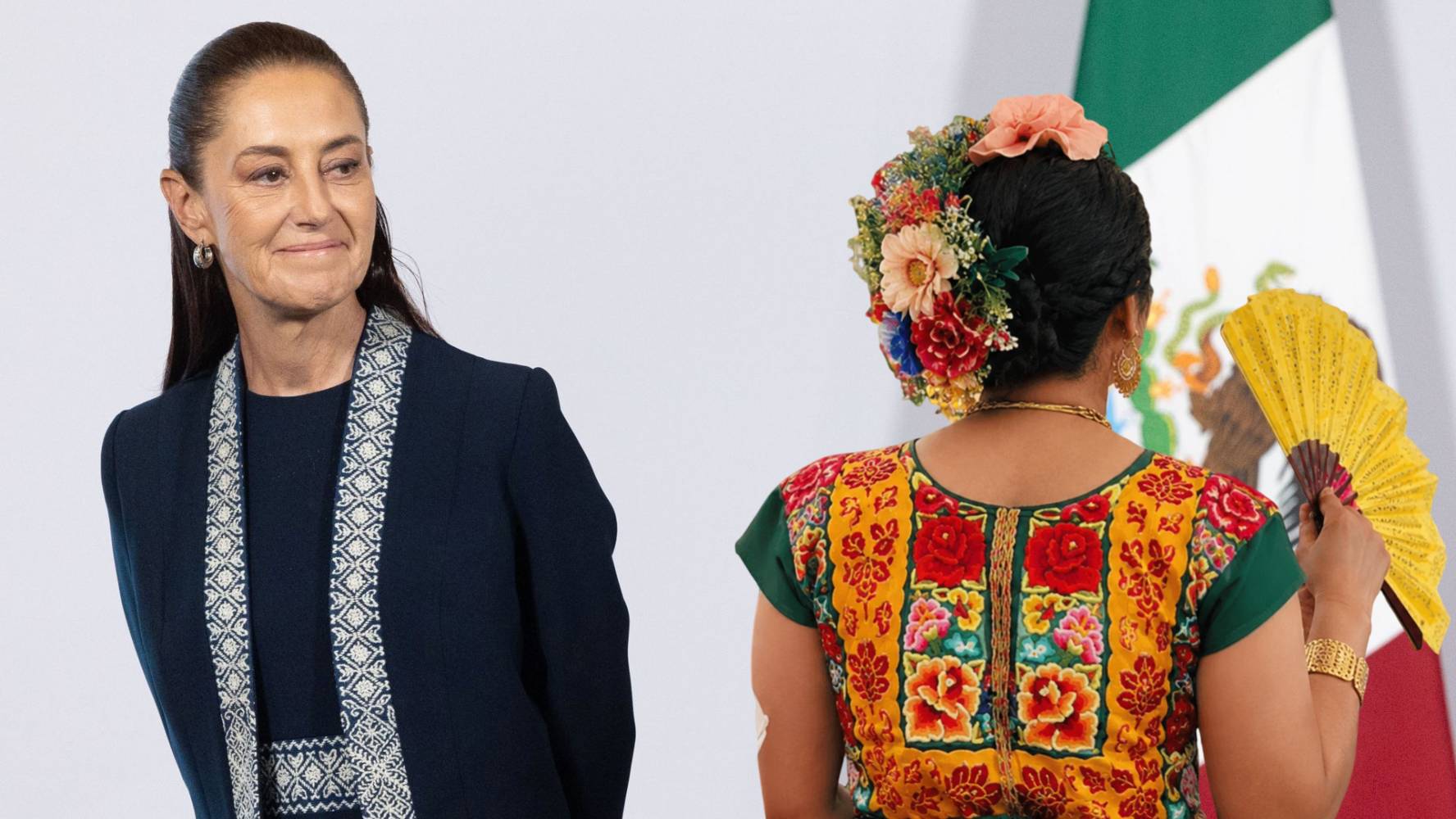 Elvis Guerra, diseñadora del vestido del Grito, se reúne con Sheinbaum y Harfuch tras tiroteo a su casa