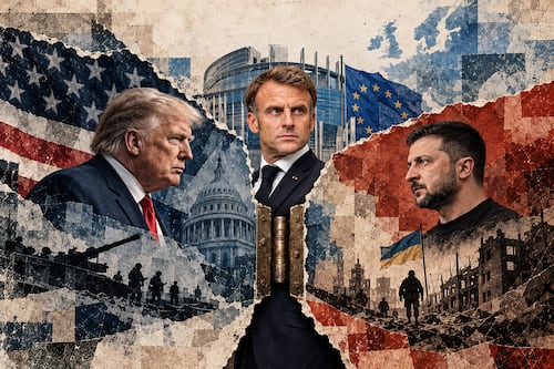 Emmanuel Macron imagen política y la perspectiva francesa del nuevo papel de Europa y en la guerra ruso-ucraniana