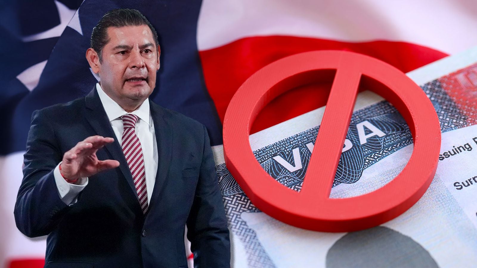 Gobierno de Puebla niega retiro de visa americana al gobernador Alejandro Armenta