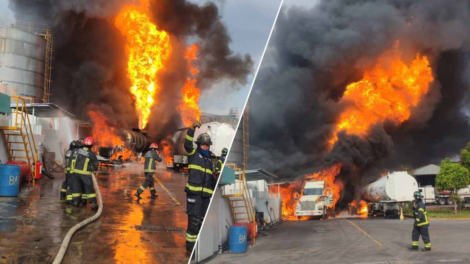 Incendio en zona industrial de Tlalnepantla deja 4 personas con quemaduras en 80% del cuerpo (VIDEOS)