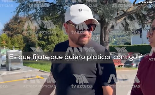 Localizan a Amílcar Olán en Suiza; arrebata celular a reportero de Azteca Noticias y evita entrevista