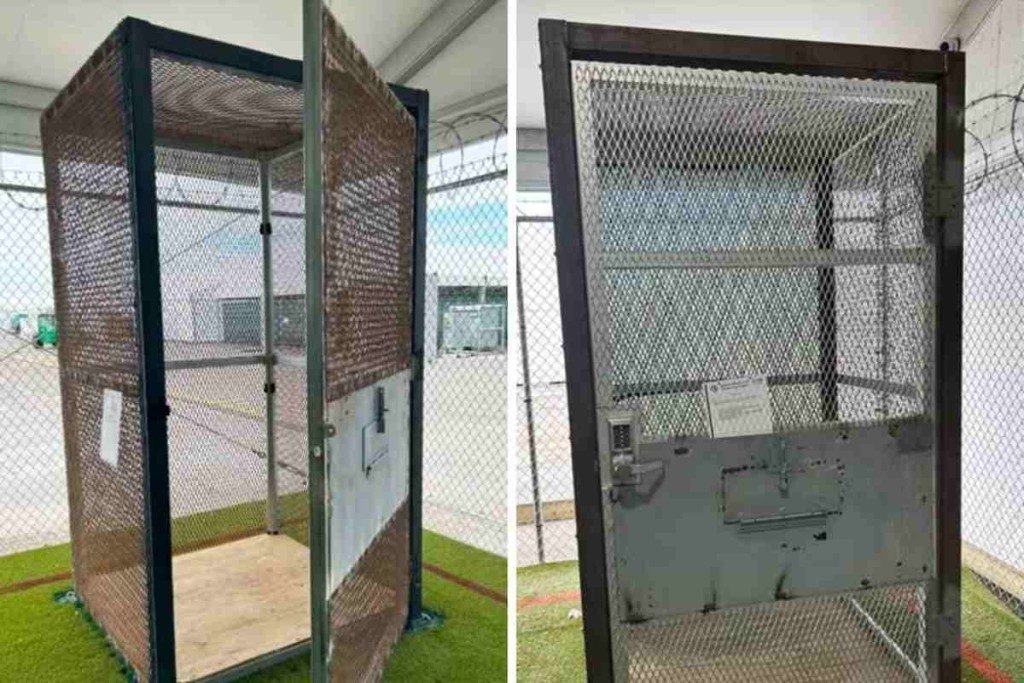Migrantes en ‘Alligator Alcatraz’ eran encerrados en jaulas de menos de 2 metros cuadrados