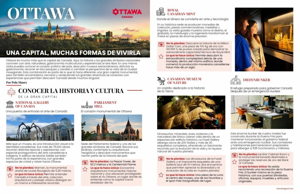 OTTAWA: UNA CAPITAL, MUCHAS FORMAS DE VIVIRLA
