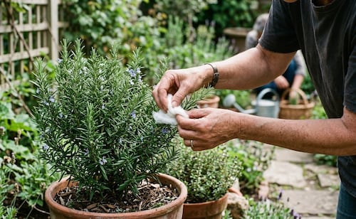 ¿Para qué sirve ponerle algodón al romero?; la clave de jardinería que pocos conocen