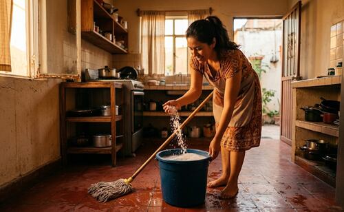 ¿Por qué debes agregar sal al agua al trapear?; la razón por la que los expertos lo recomiendan