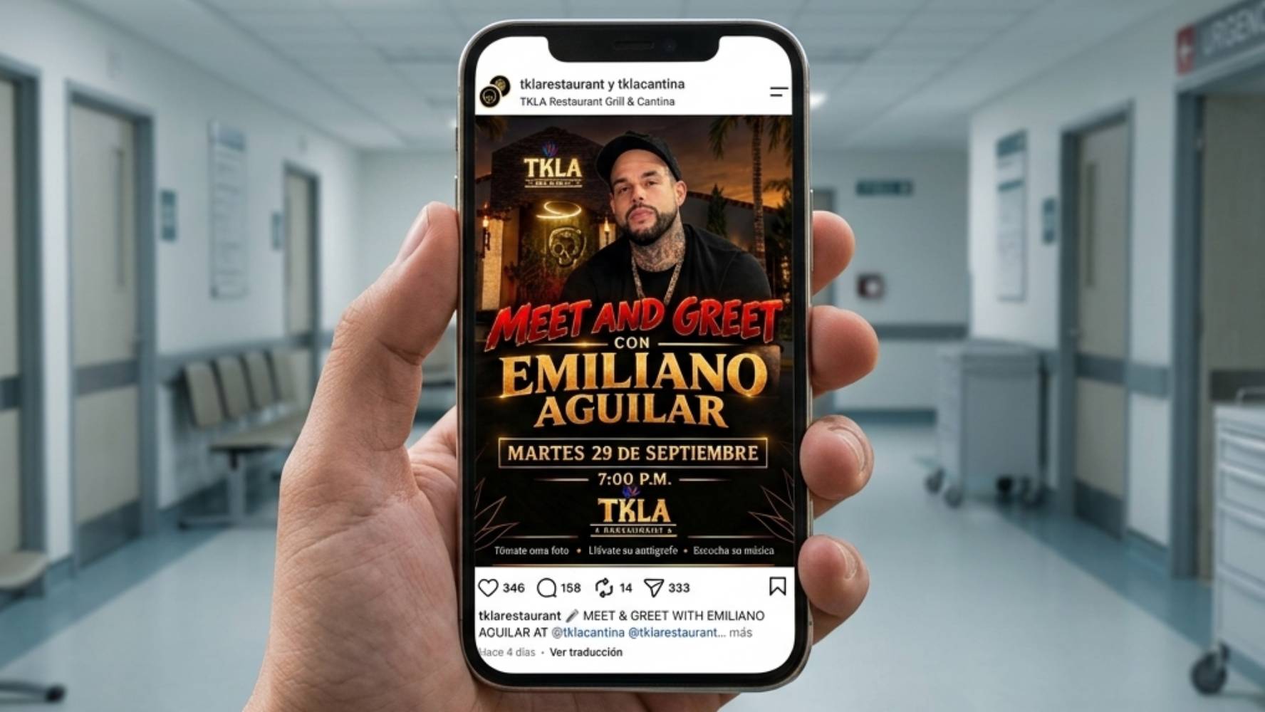 ¿Por qué hospitalizaron a Emiliano Aguilar? ‘Su estado de salud es delicado’, dice su equipo