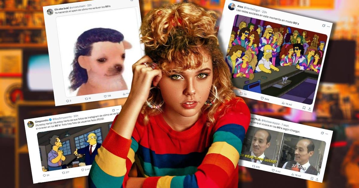 ¿Quién encendió el DeLorean? Los mejores memes que dejó el trend de fotos de los años 80 con IA
