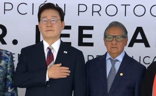 Reciben al presidente de Corea, Lee Jae Myung, en el Senado; Higinio Martínez destaca lazos culturales