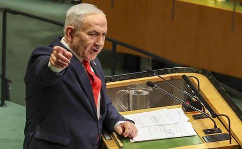 VIDEO: Representantes abandonan Asamblea de la ONU durante discurso de Netanyahu; "si hay más cobardes, que se salgan", responde él