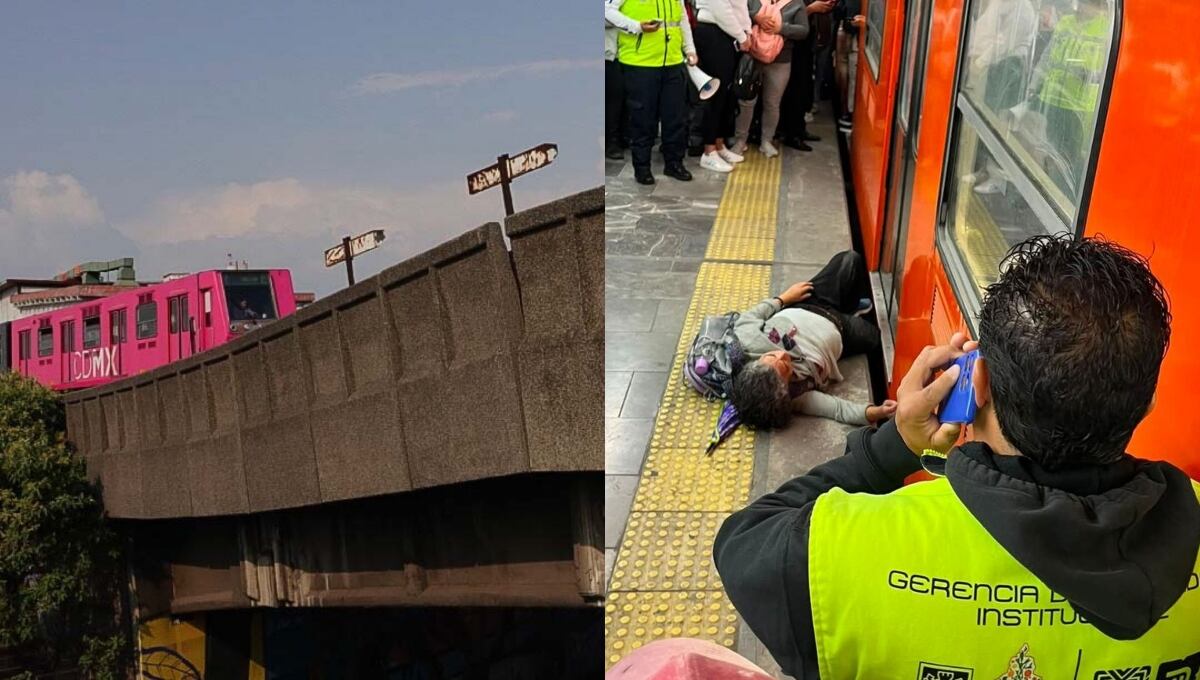 (Video) Señora queda ‘prensada’ en la estación Pantitlán de la Línea 9 del Metro: ¿Qué le pasó?