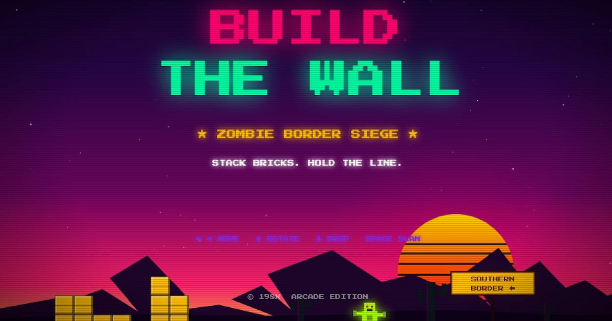 Videojuego Maga: Casa Blanca lanza ‘Tetris’ sobre construir muro fronterizo contra ‘hordas’ de migrantes