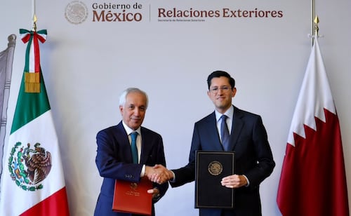 Canciller Velasco se reúne con el ministro de asuntos exteriores de Qatar; exploran oportunidades comerciales
