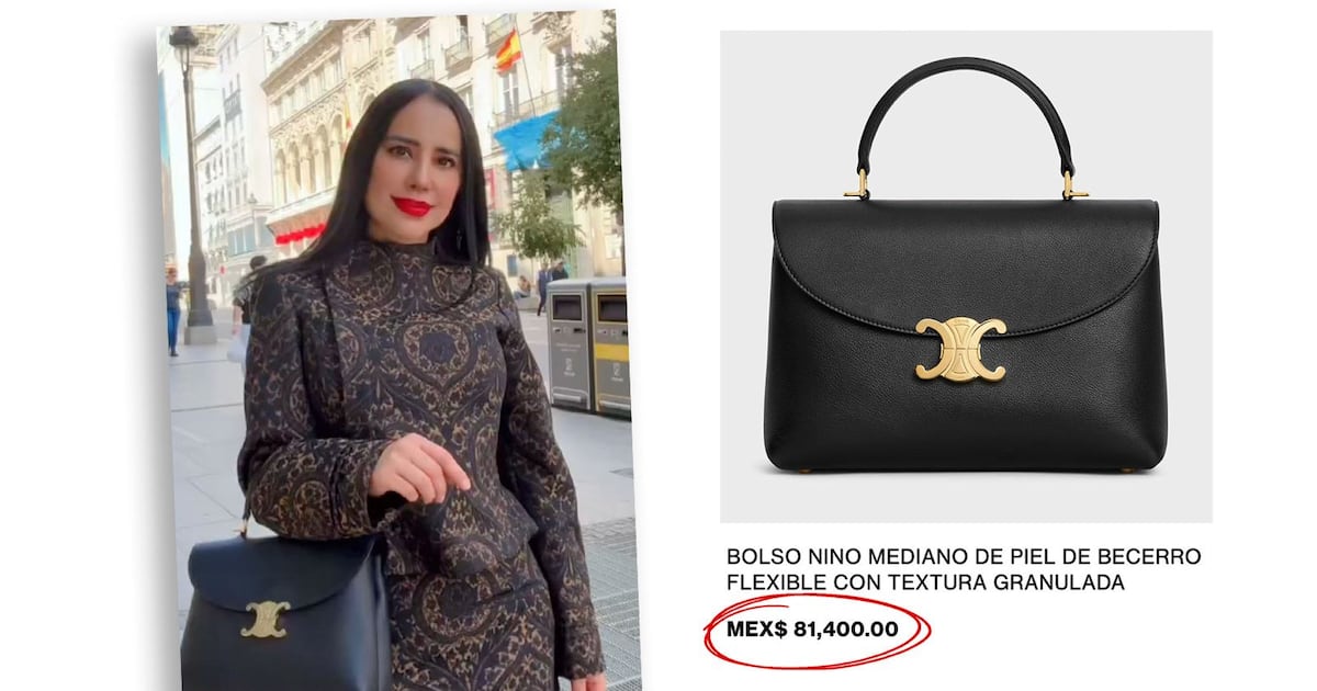‘Carísimo de París’: Sandra Cuevas presume una lujosa bolsa Celine de 81 mil pesos en su viaje a España