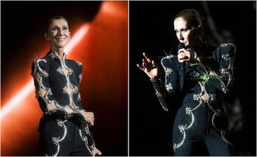 Celine Dion se cae durante uno de sus shows; se reincorporó con la elegancia que la caracteriza