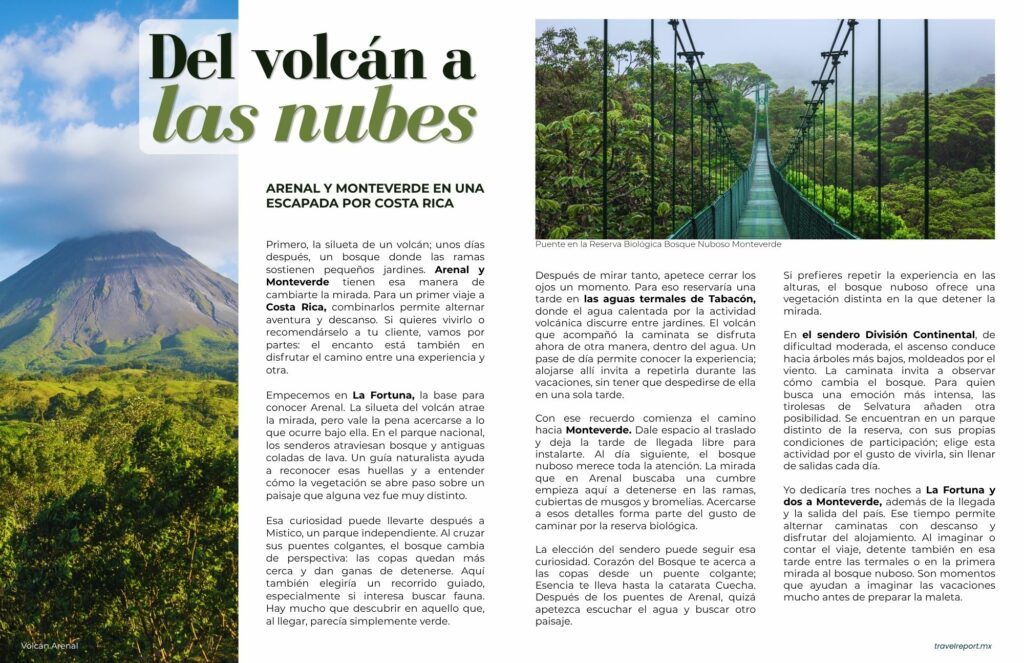 Del volcán a las nubes