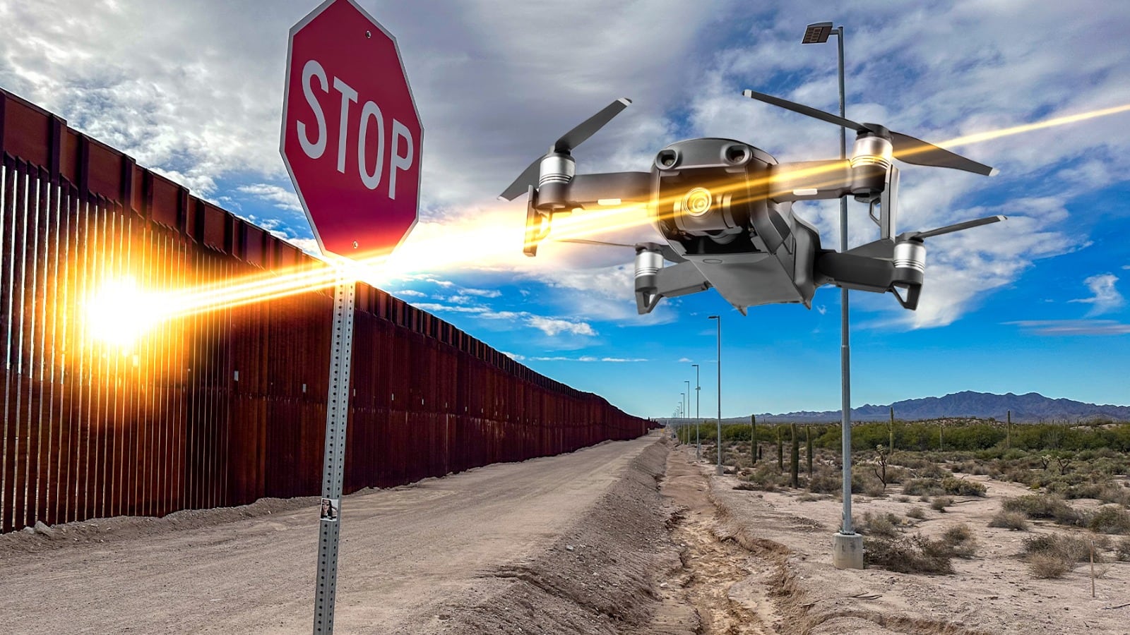 ¿Derretirán drones? Pentágono autoriza uso de rayo que dispara ondas de calor en la frontera México-EU