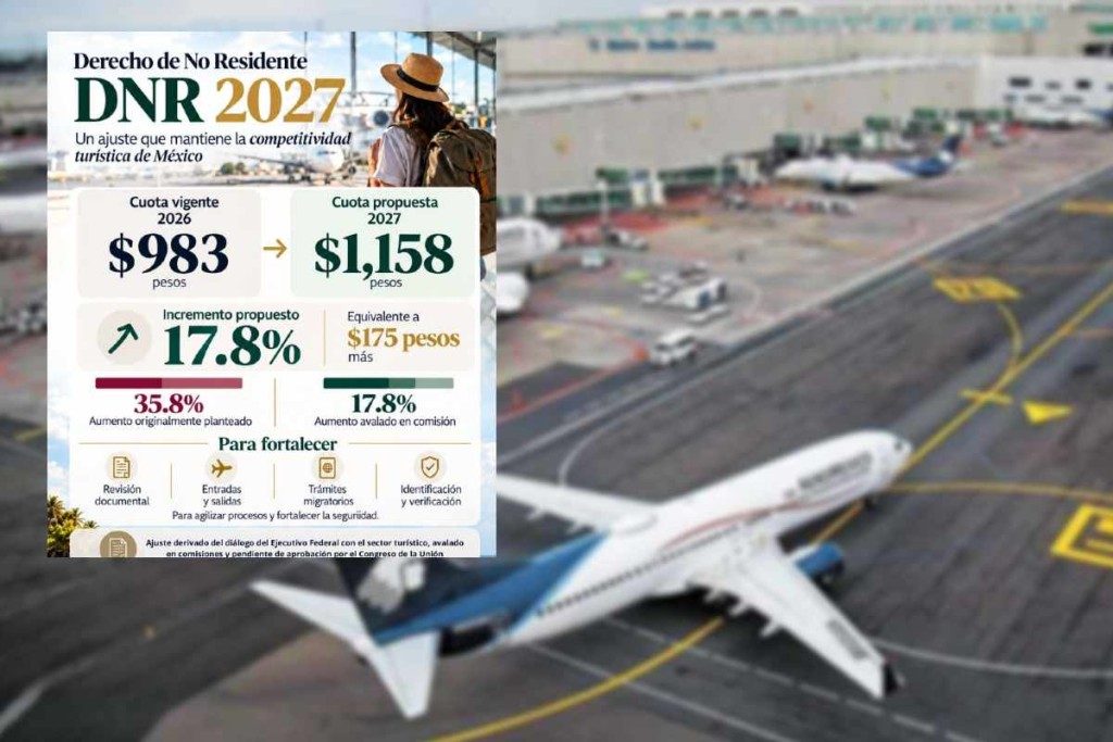 DNR 2027: así quedaría el nuevo cobro para visitantes extranjeros en México