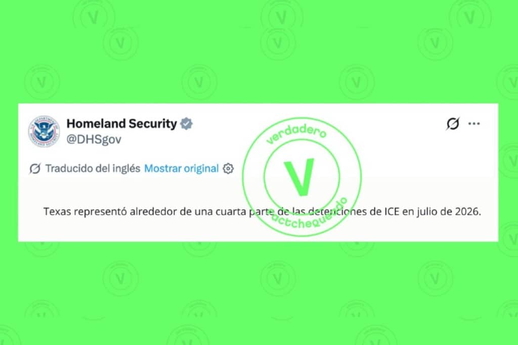 Es verdad que Texas representó casi una cuarta parte de las detenciones de ICE en julio de 2026, como afirma el DHS