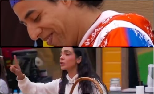 "La granja VIP". Manelyk González arrebata a Kevin "Bicolor" el plato de comida: "si quieres comer, traga de la basura", le dice