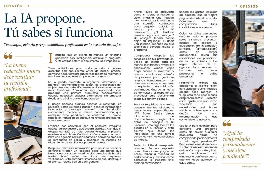 La IA propone. Tú sabes si funciona