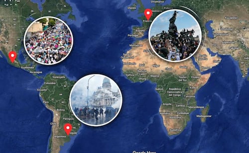 Mapa de protestas en Europa y América exponen descontento social; ciudadanos exigen respuestas a sus gobiernos