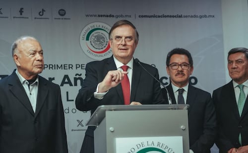 "México va bien en las negociaciones", dice Ebrard sobre acuerdo del T-MEC; "vamos por buen camino", afirma