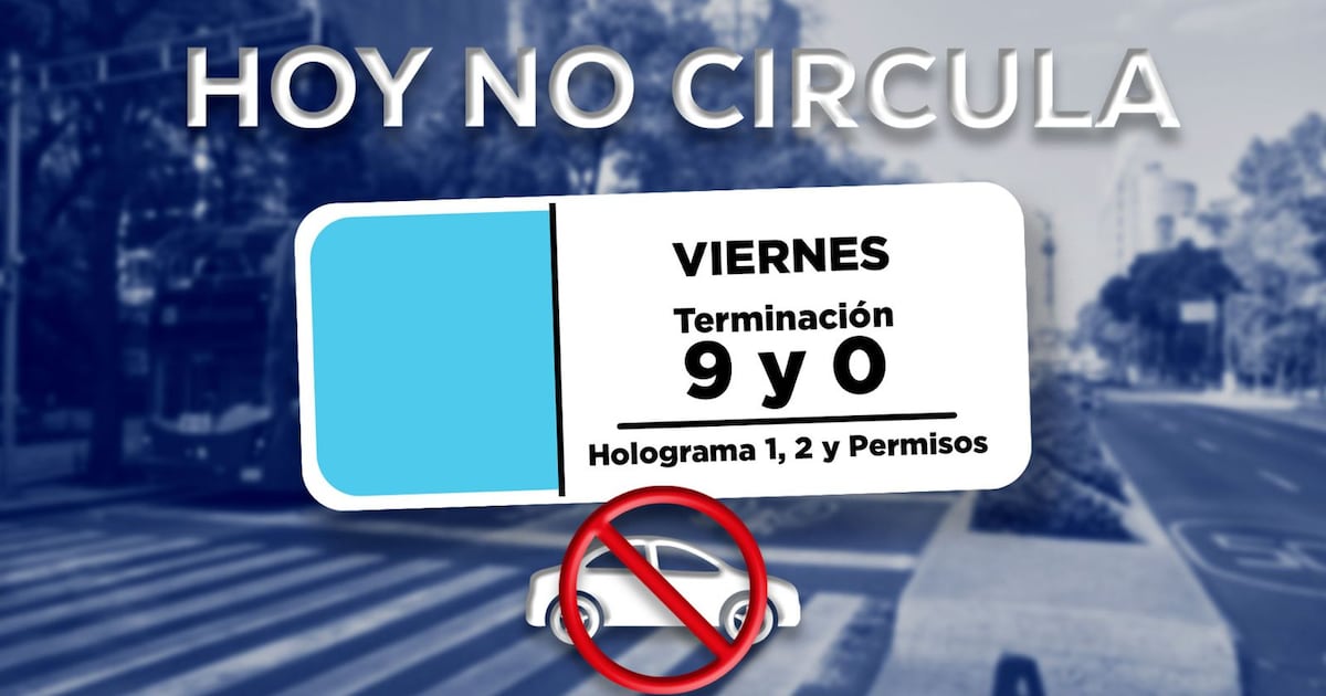 No te disfraces de infractor de la ley: Así queda el Hoy No Circula en CDMX y Edomex este 30 de octubre